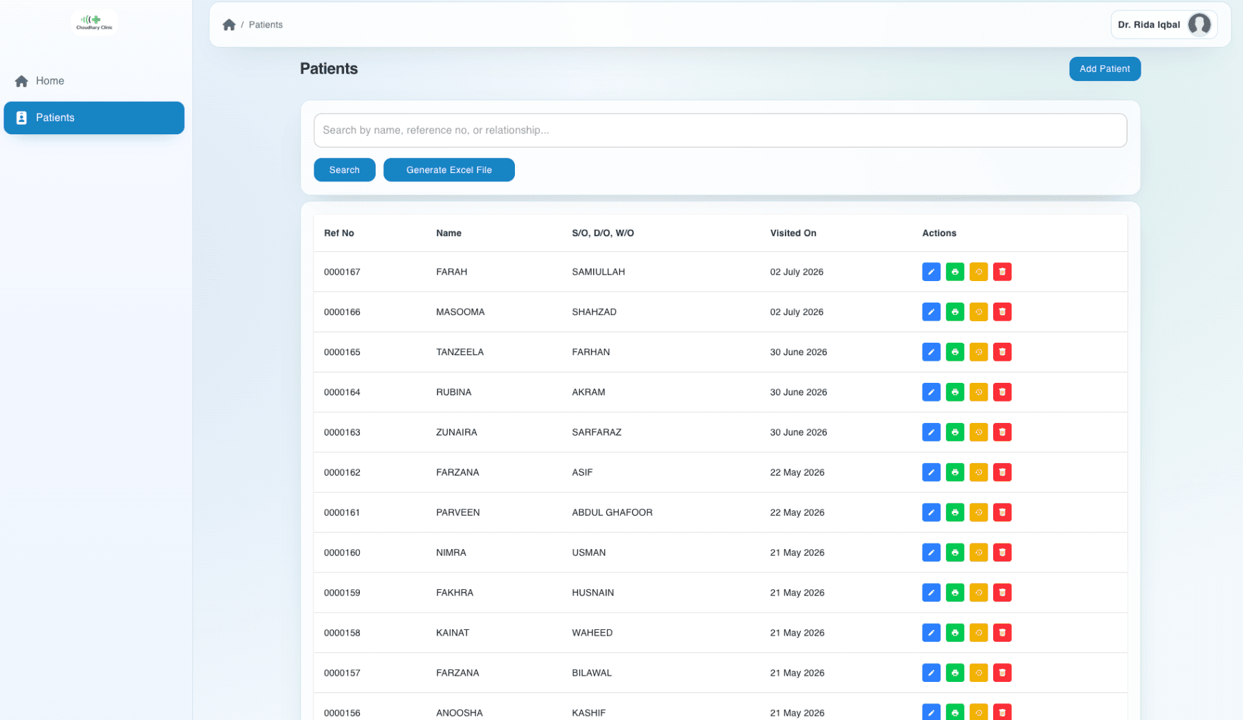 Chaudhary Clinic - Healthcare CRM & Patient Management System screenshot