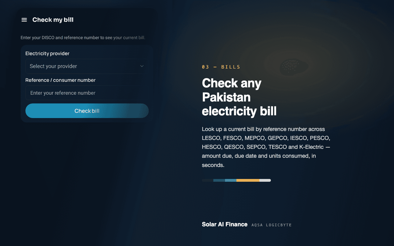 Solar AI Finance: Building an AI Solar Advisor App for Pakistan screenshot