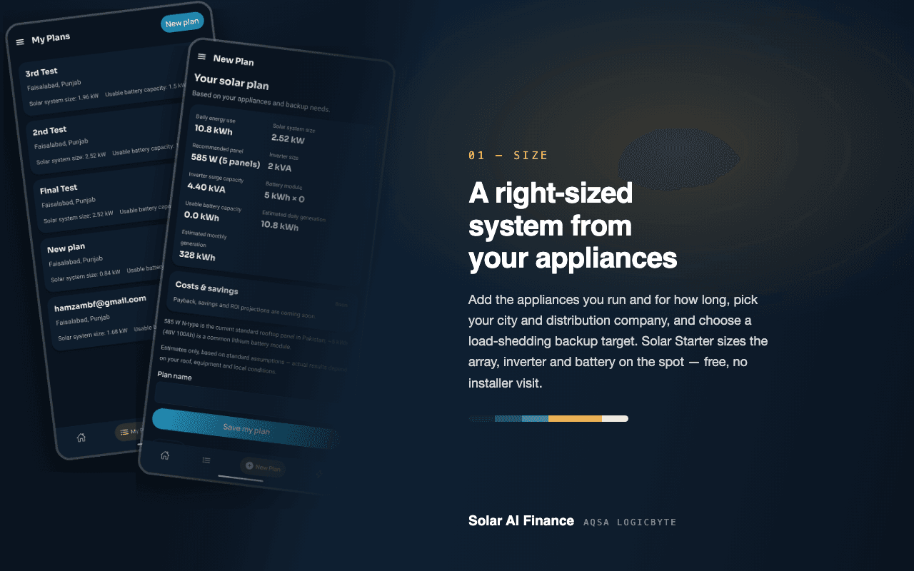 Solar AI Finance: Building an AI Solar Advisor App for Pakistan screenshot