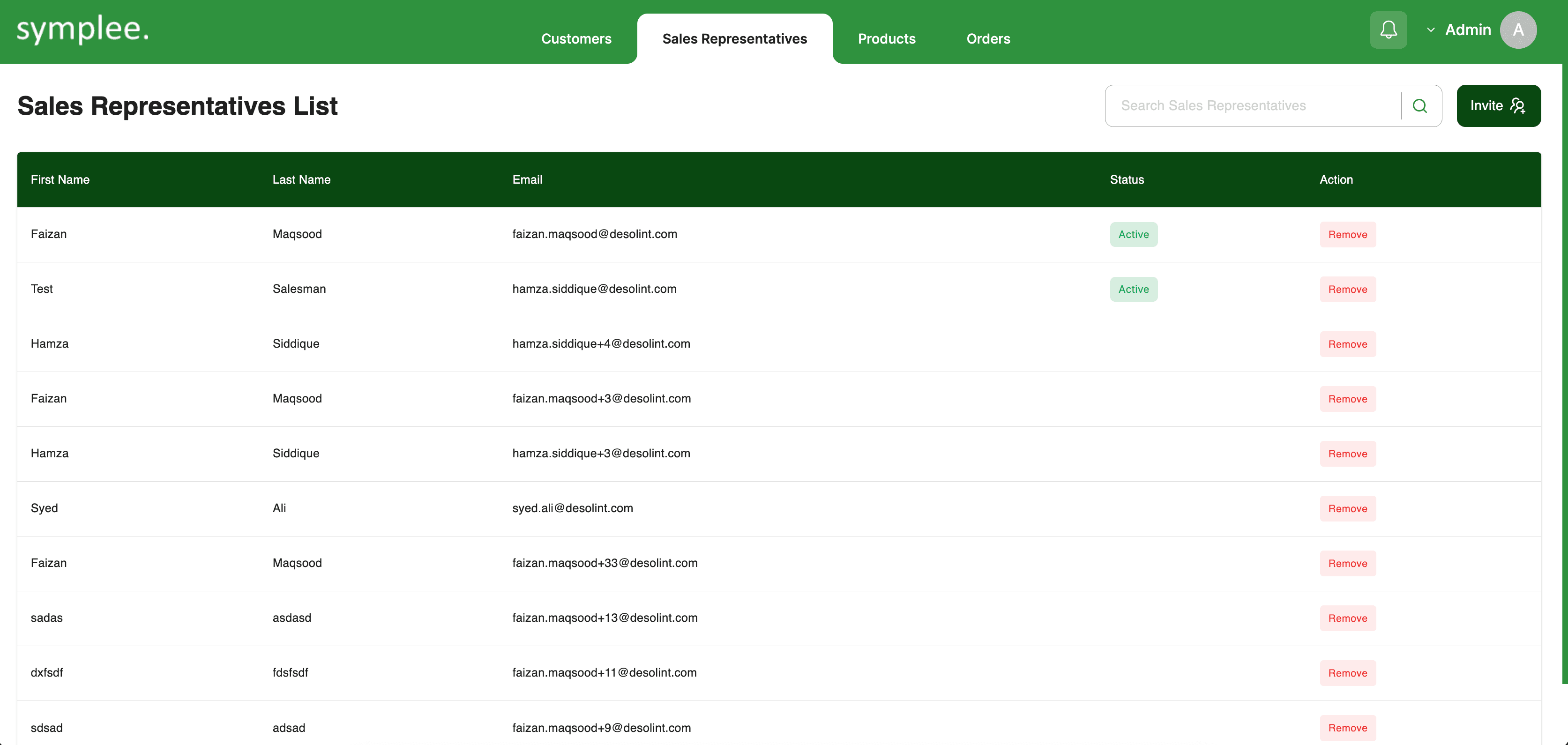 Symplee – Distribution & Sales Management System screenshot
