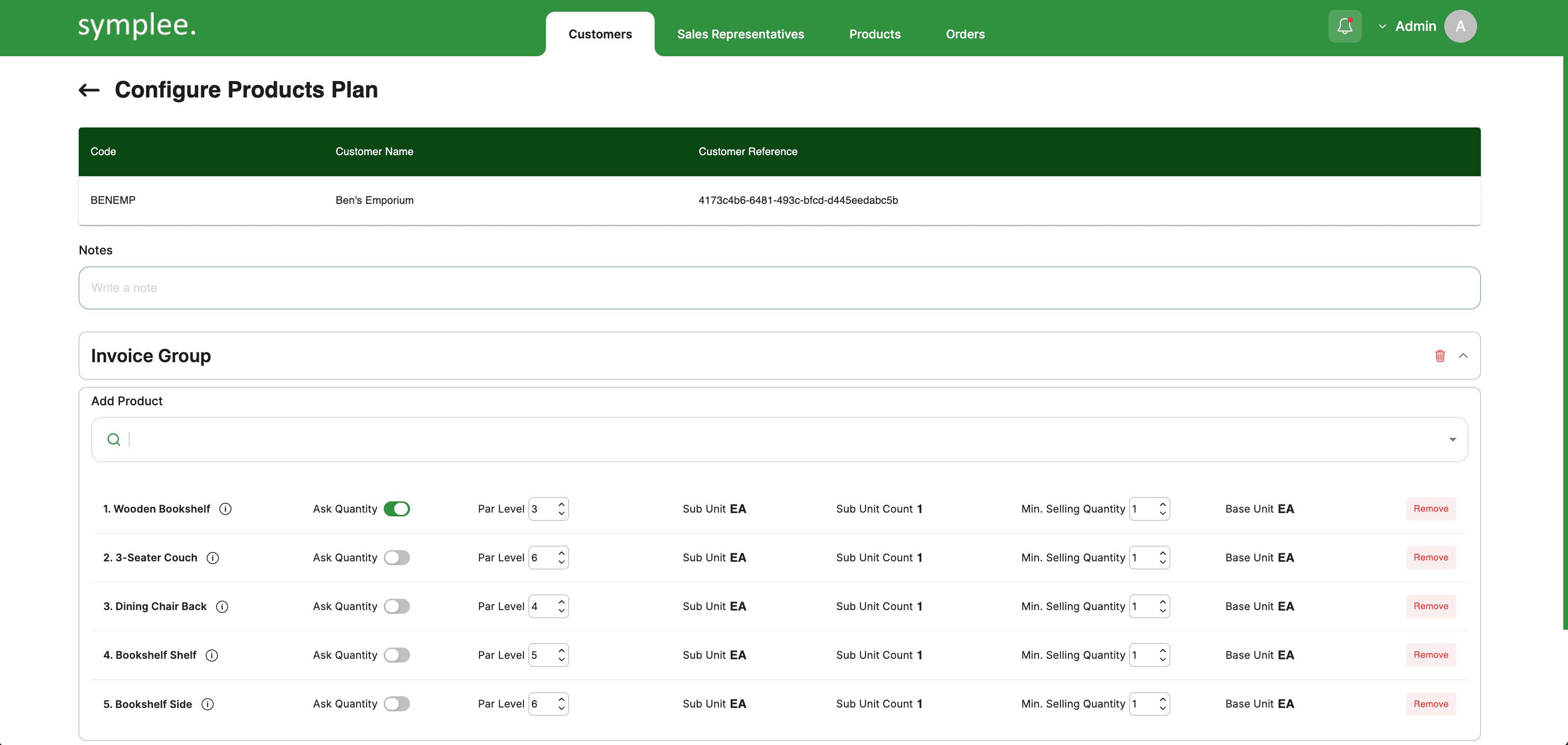 Symplee – Distribution & Sales Management System screenshot