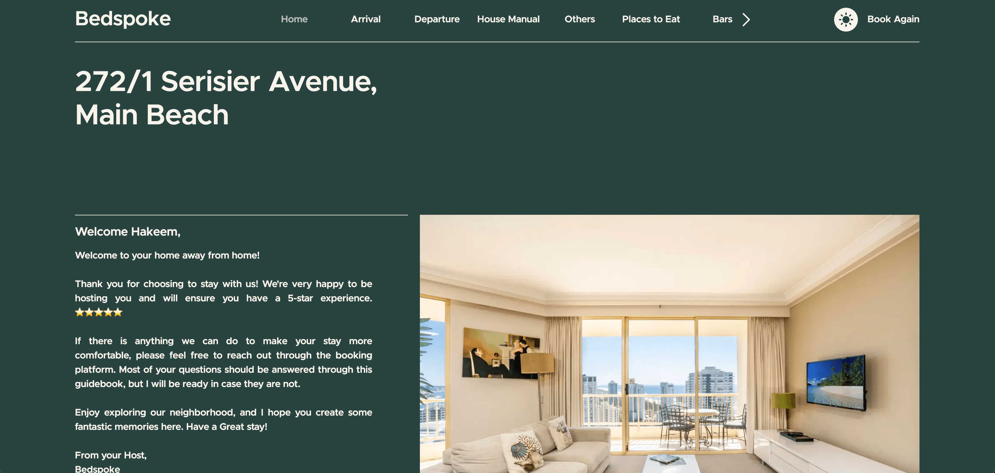 Bedspoke – Property Management & Digital Guest Guide Platform screenshot