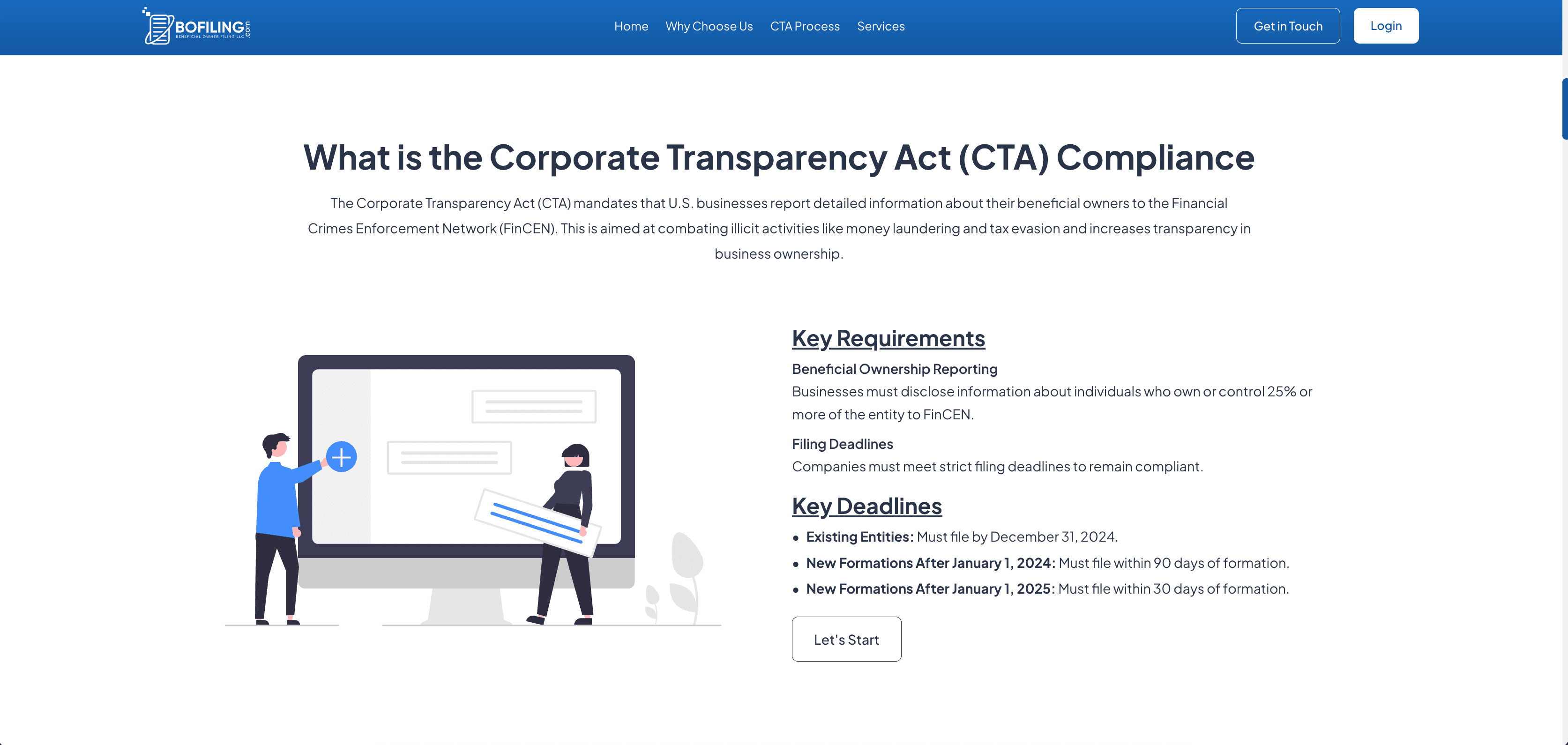 BO-Filing – Company & Beneficial Ownership Filing Platform screenshot