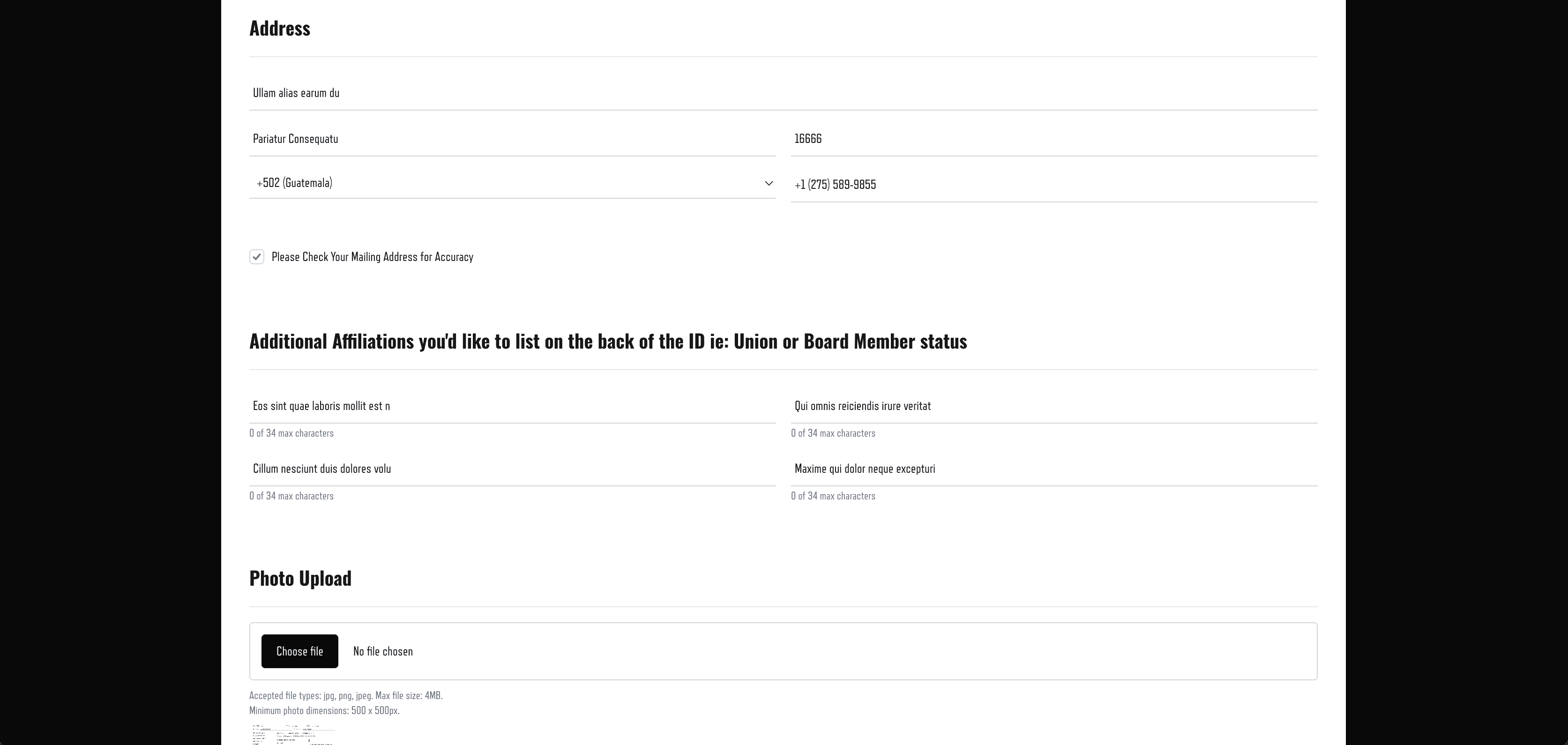 LMGI Member ID Card Platform screenshot